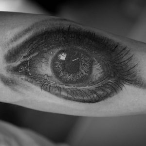 Realistic eye tattoo